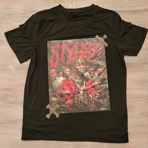 Stylish Graphic Hip Hop T-shirt ROMWE Men's Size Medium